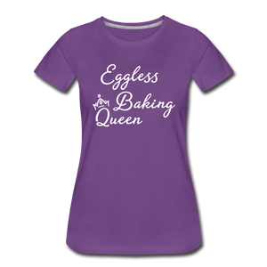 Eggless Baking Queen Women’s T-Shirt - purple