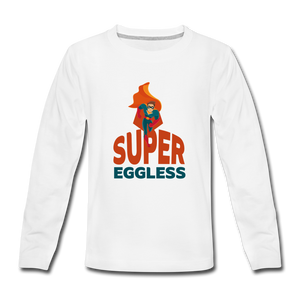 Super Eggless - Boy Long Sleeve T-Shirt - white