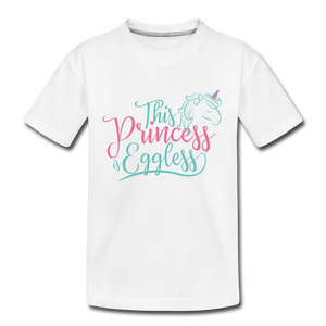 This Princess is Eggless - Girl T-Shirt - white
