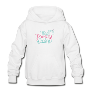 This Princess is Eggless - Girl Hoodie - white